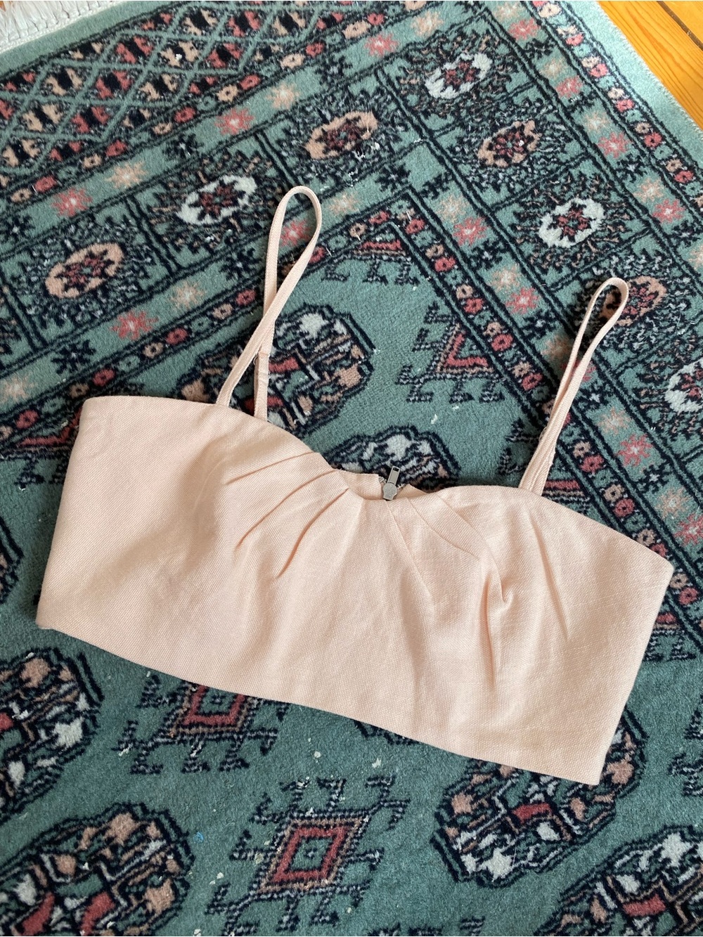 OAK + FORT minimalist cotton cropped bra top